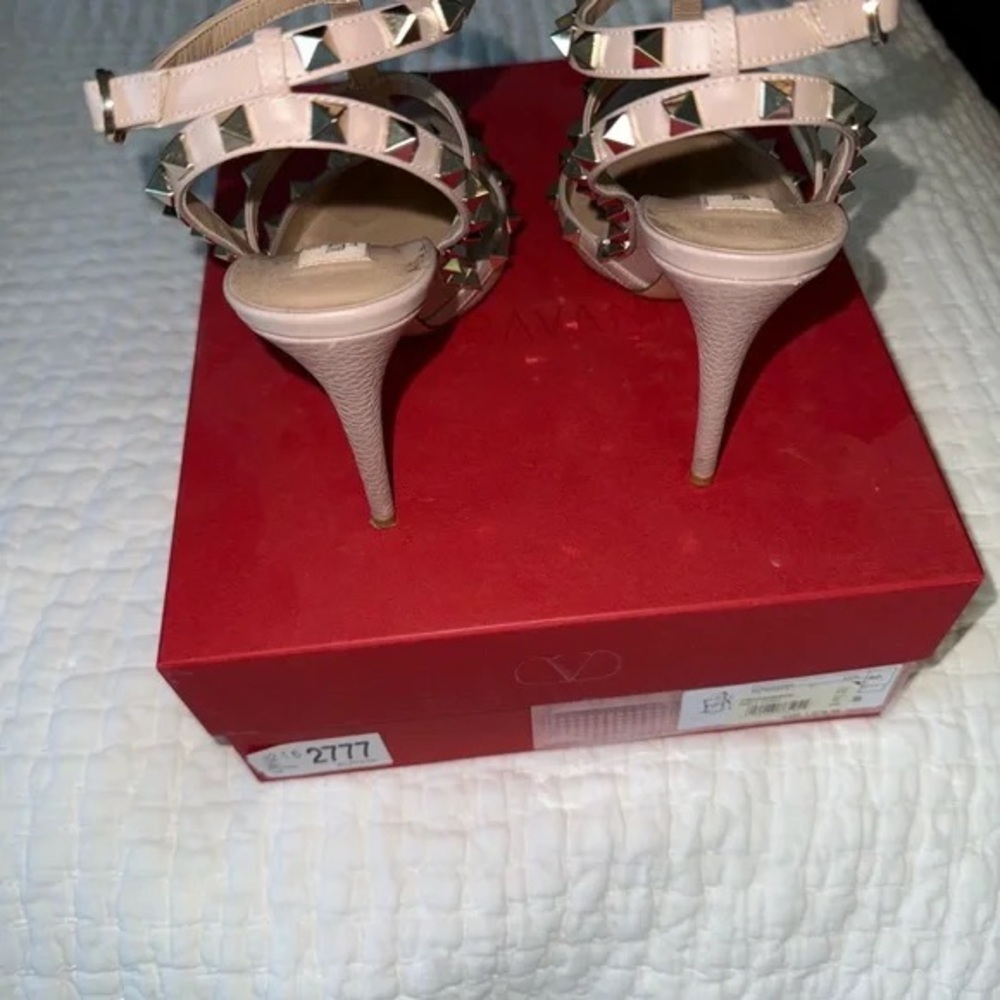 Valentino Nude Studded Heels